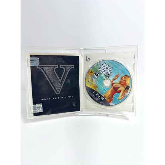 Grand Theft Auto V GTA 5 (Sony Playstation 3, PS3) w/ Manual - TESTED & WORKING! - Picture 3 of 3